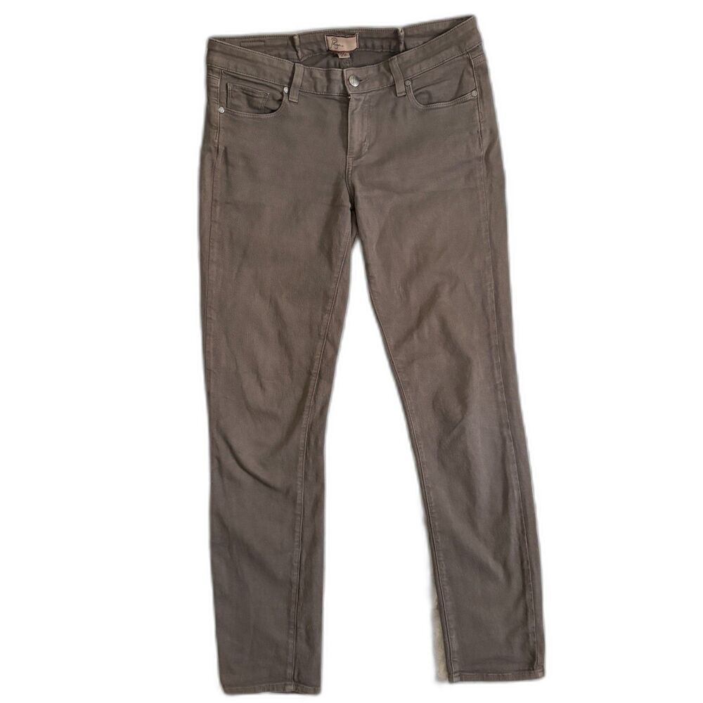 Paige Olive Green Ankle Peg Skinny Jeans Women’s Size 29 Designer Denim